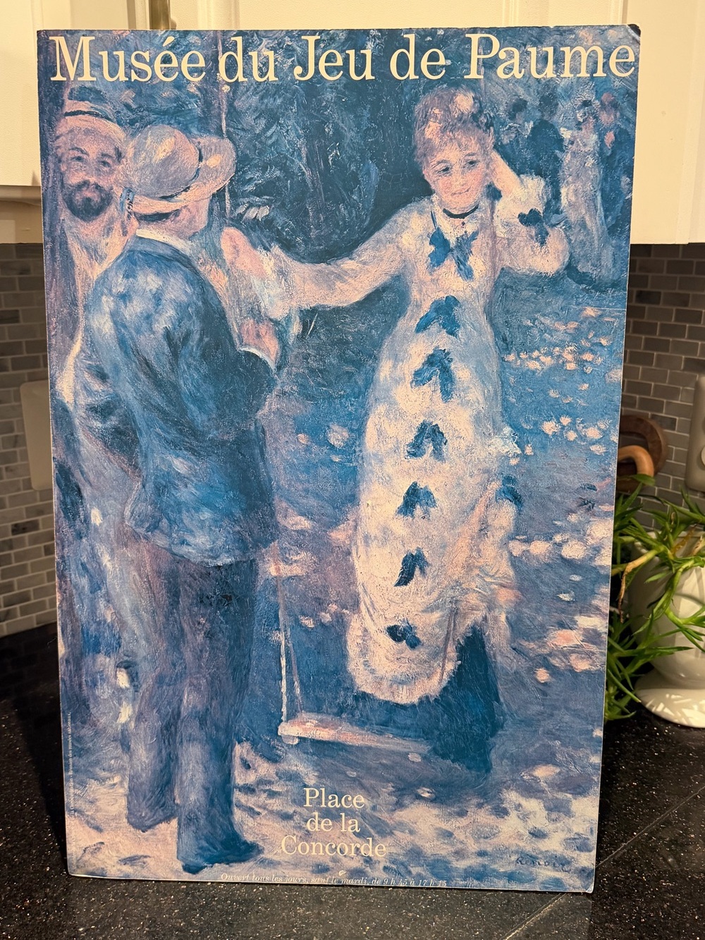 Vintage Museum Print Poster Wood Mounted- The Swing Renoir 23x15”